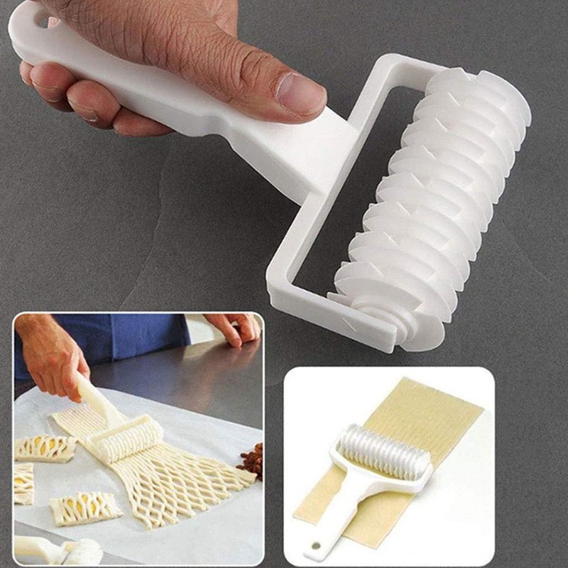 Wenxiaw Lattice Pastry Cutter Roller Cookie Roller Lattice Cutter Kitchen