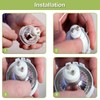 DKARDU 30pcs Lamp Retaining Spring Clip Ring GU10 MR16 Spotlight