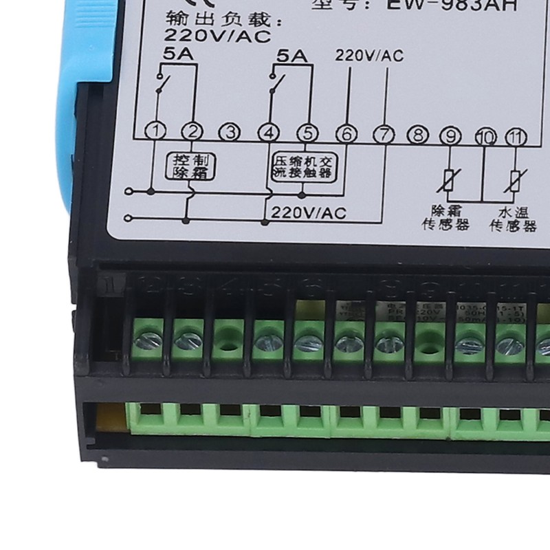 Temperature Controller Cooling Heating Multifunctional Thermostat with Dual Sensor AC220V