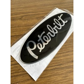 Peterbilt oem black/chrome replacement Peterbilt decal emblem genuine size & fit stick