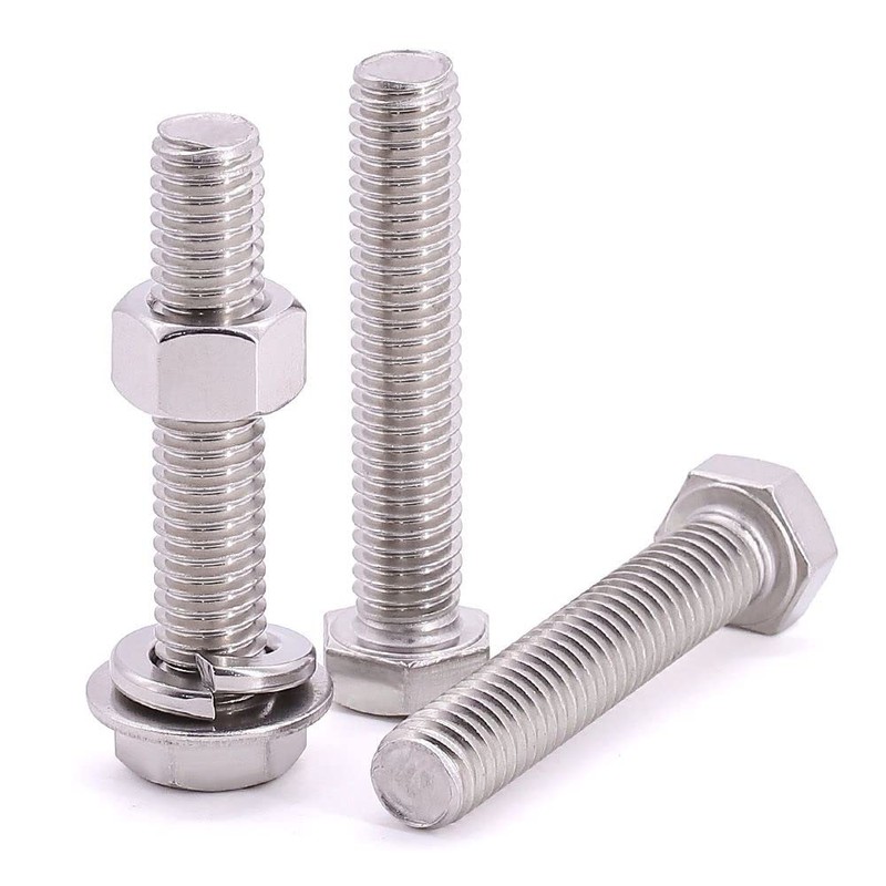 M10-1.5 x 75mm (6 Sets) Hex Bolt with Hex Nut,