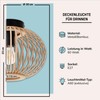 Lightbox Ceiling Light with Bamboo Grid - Ceiling Light Diameter