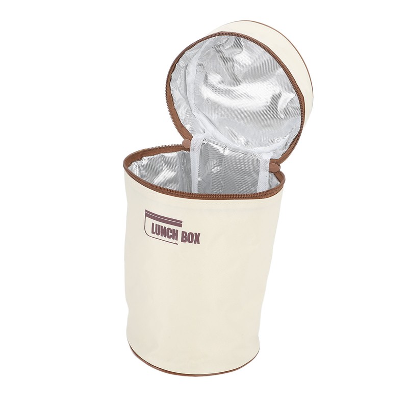 Insulated Lunch Container 304 Stainless Steel Leakproof Portable Round Thermal