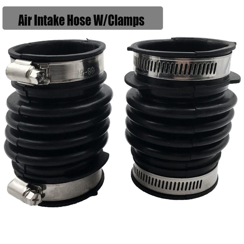 2 Piece Air Intake Hose with Clamps Compatible with Avalon