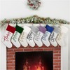 Personalization Universe Scripty Name Plush Velvet Christmas Stocking - Customizable