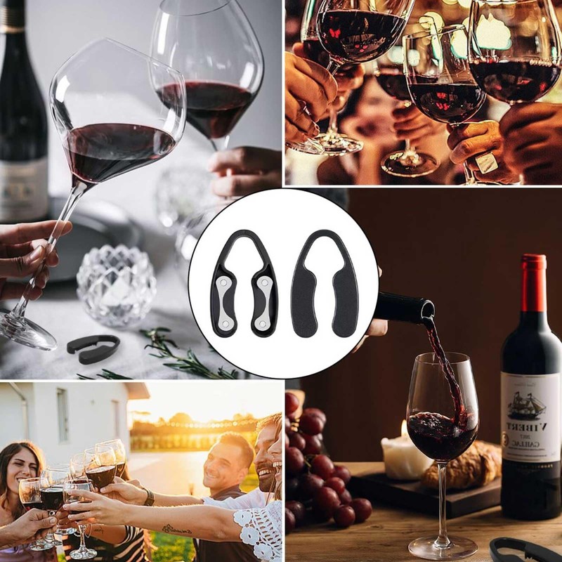 4 Pcs Wine Foil Cutter for Wine Bottles, Black Handheld