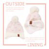 JANGANNSA Knitted Baby Hat Scarf Set Winter Warm Boys Girls
