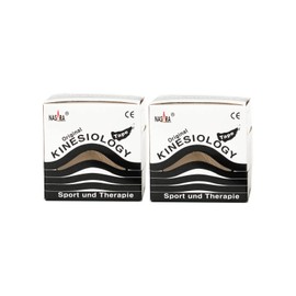 2 x Schwarz Nasara® Original Kinesiology Kinesiogie Tape 5cmx5m