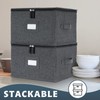 popoly China Storage Containers Hard Shell Inside 12" W x