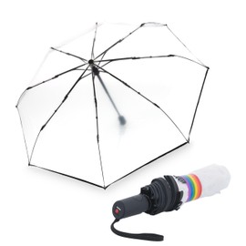 Knirps A.200 Medium Duomatic Umbrella Automatic 95 7200, Colour: Pride (Transparent)