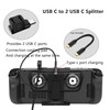 GELRHONR USB Type C Splitter, 1 to 2 Ports, Supports