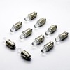 LED-Mafia 10x BA7S Halogen Speedometer Lighting – White – Interior