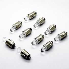 LED-Mafia 10x BA7S Halogen Speedometer Lighting – White – Interior Lighting Speedometer Instrument Lighting Cockpit