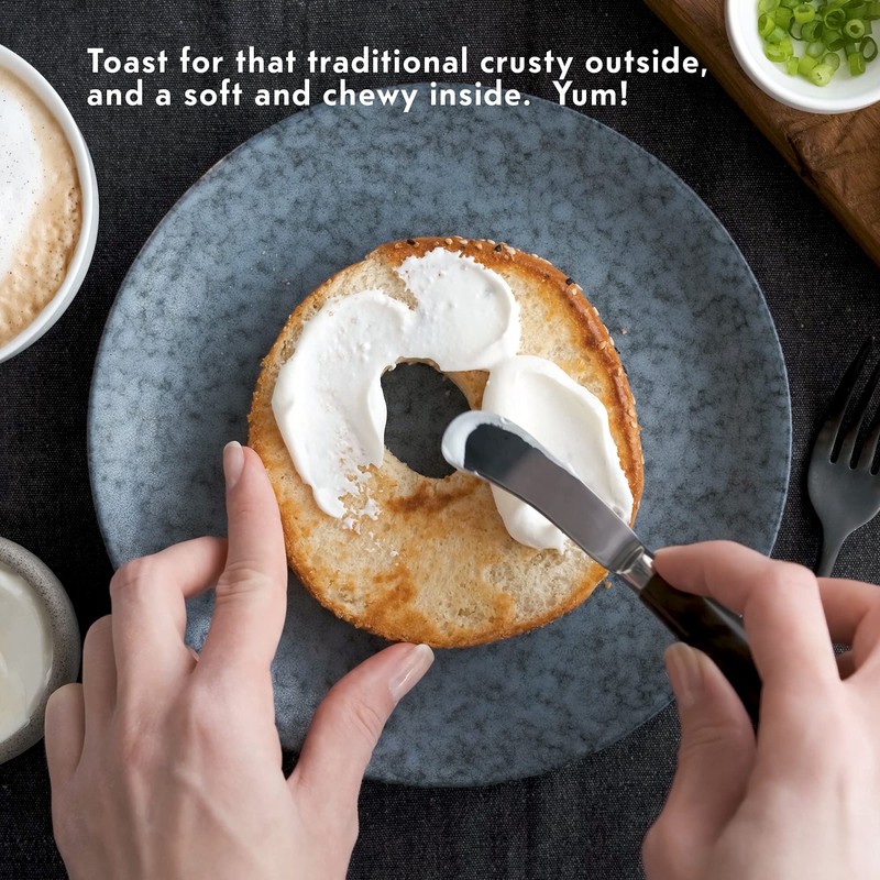 Toufayan Everything Bagels | High Protein, Vegan and Soy Free