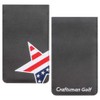 Craftsman Golf Leather USA Flag Star Gray Scorecard Holder Yardage