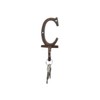 Handcrafted Nautical Decor Rustic Copper Cast Iron Letter C Alphabet