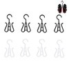 FIBOUND Pack of 8 Plastic Double Hooks Hanging Shoes, Multifunctional
