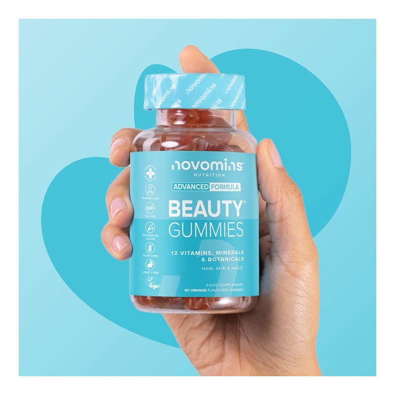 Novomins Orange Flavoured Beauty 60 Gummies