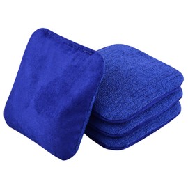 SC Cornhole Games Professional Cornhole Bags (Set of 4)- Slide/Stick Pro Series Corn Hole Bags (Blue)