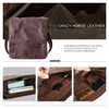 Leathario men's crossbody bag Leather shoulder bag for men messenger
