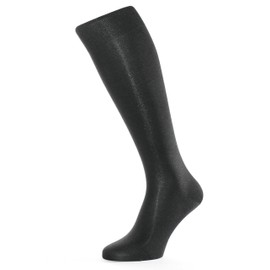 ALBERT KREUZ men’s black luxury business knee high socks of 98% silk – Made in Germany EU 48-50/UK 12.5-14