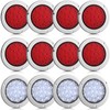 Riakrum 12pcs 4 Inch Round LED Trailer Tail Lights Kit