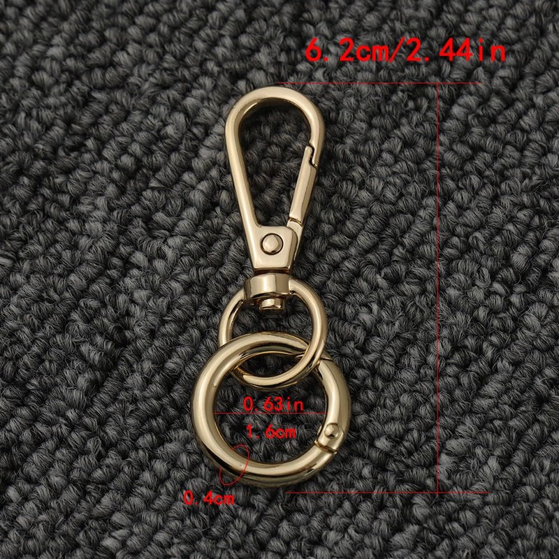 TANJUN Key-Chain with Quick-Release Spring Clip Keyrings - Car Keychain
