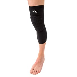 Knee Compression Sleeves: McDavid Hex Knee Pads Compression Leg Sleeve for Basketball, Volleyball, Weightlifting, and More - Pair of Sleeves, BLACK, Adult: MEDIUM