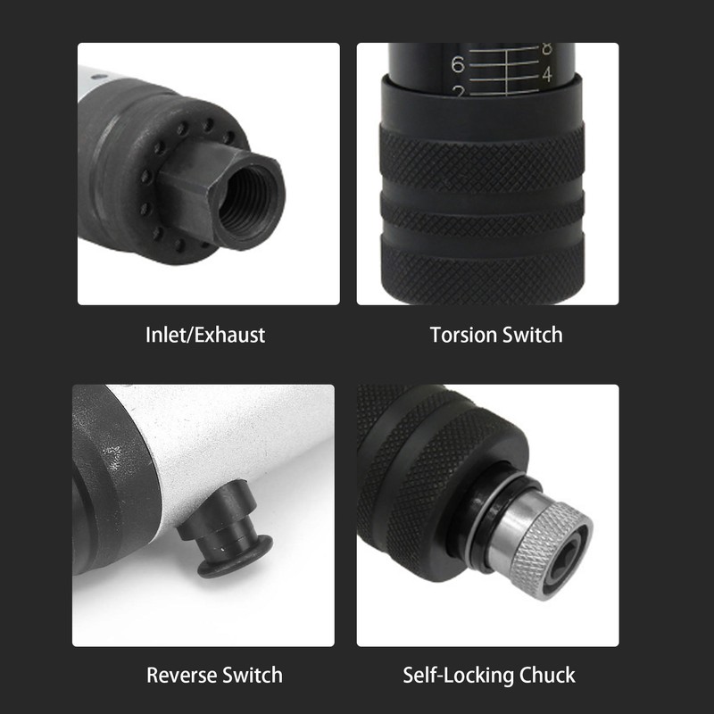 Electric Screwdriver Handheld Straight Preset Torsion Pneumatic Screw Tightening ToolEuropean