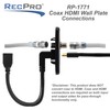 RecPro RV Cable TV Hookup Coaxial Cable Extension Connector and