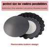 Quiche Pans,Mini tart Pan with Removable Bottom,Non Stick Small Pie