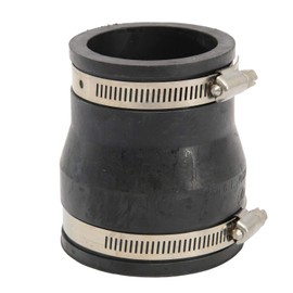 Air Aqua Flexible Rubber Reducer, Reducing Sleeve, Pipe Connector for PVC Pipe, Flexible Sleeve, Rubber Sleeve, Reducer, Cuff, Pool Connection, Reducer (75 x 63 mm)