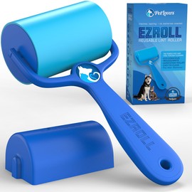 PetLovers PetLovers EzRoll Reusable Lint Roller - Sticky for Life & Multi-Purpose Pet Hair, Dust, & Lint Remover for Clothing, Upholstery, & Cars - Sustainable, Washable & Efficient