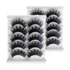 KFZR 10 Pairs 3D False Eyelashes Fake Eye Lashes Natural