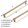ZAUYX Solid Heavy Duty Jasper Pulls 6 Pack Champagne Bronze
