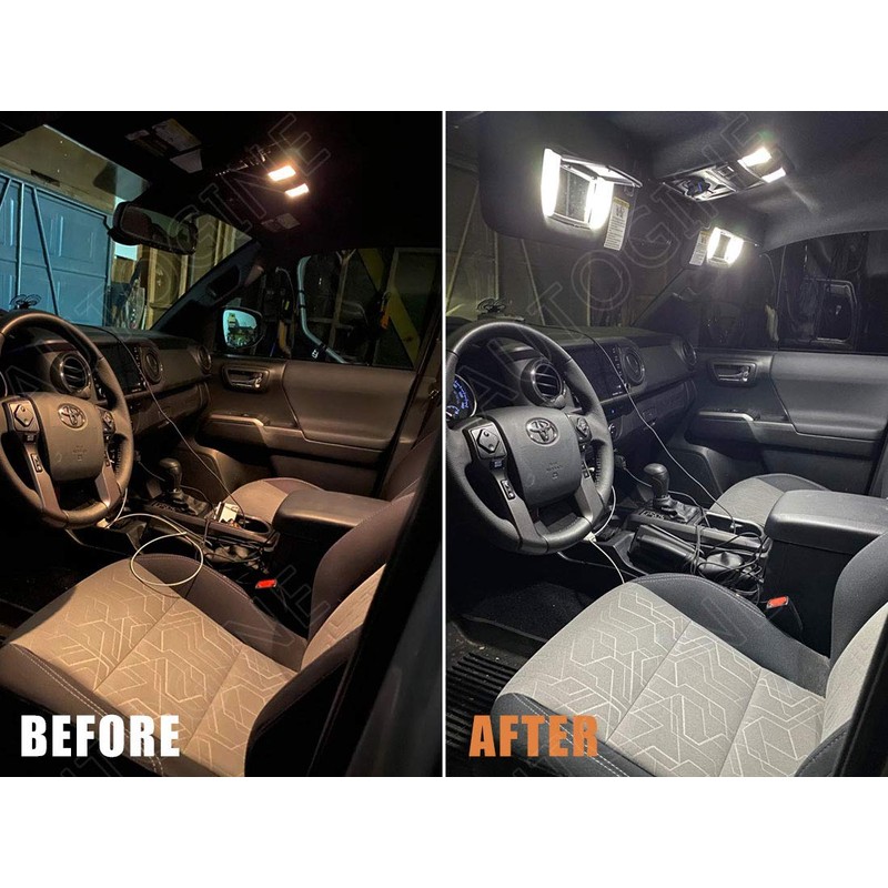 AUTOGINE 20 Piece White LED Interior Lights Kit for Toyota