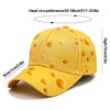 XYIYI Unisex Classic Cotton Baseball Cap Adjustable Baseball Cap, Yellow