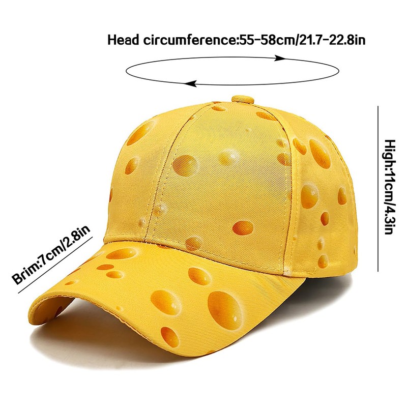 XYIYI Unisex Classic Cotton Baseball Cap Adjustable Baseball Cap, Yellow