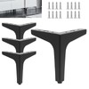 Wkmamo 4 Pcs Metal Furniture Legs,10cm/15 cmHeight Sofa Legs,Modern Metal