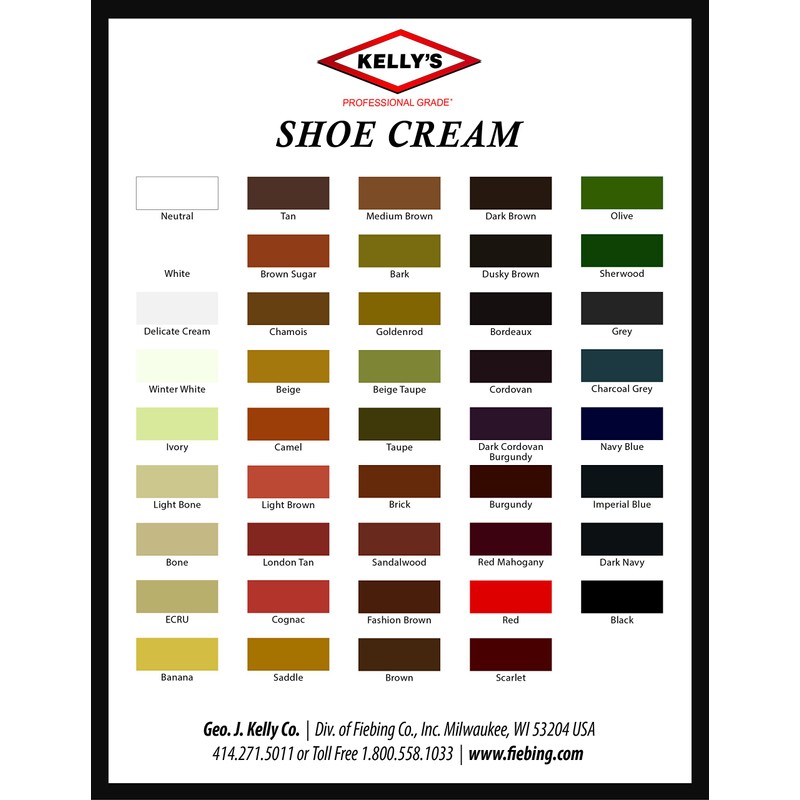 Kelly's Red Mahogany Shoe Polish 1.5 oz - Professional Leather