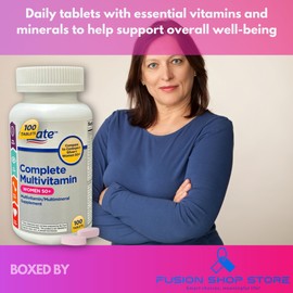 Multivitamin/Multimineral Tablets for Women 50+, 100 Count (Pack of 1), Boxed by Fusion Shop Store