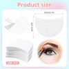 Wanmu 200Pcs Eyeshadow Shields, Lint Free Eyeshadow Stencil Gel Pads,