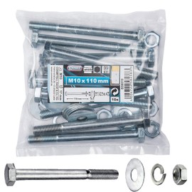 Connex Hexagonal Screws - Outer Hexagon Drive - For All Constructions - Includes Washers, Spring Rings & Nuts / Screw Bucket, B30019