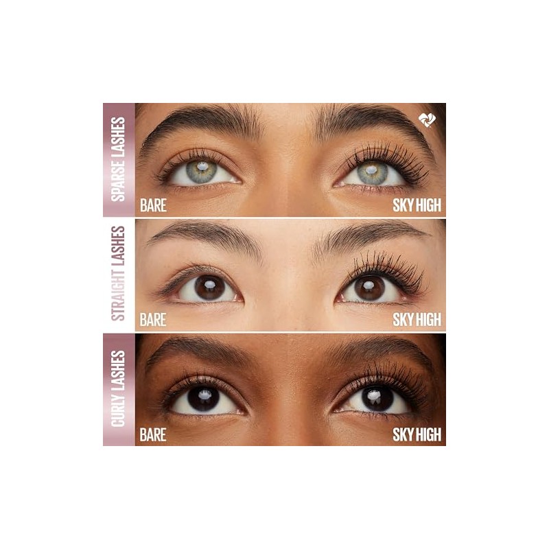 Maybelline Lash Sensational Sky High Mascara Makeup, Volumizing, Lengthening, Defining,