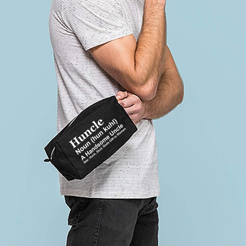 Mens Huncle Definition Wash Bag - Funny Uncle Birthday Gift