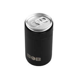 BOB THE COOLER CO - 12oz "Bob's Chillin" Short Double Wall Vacuum Insulated Can Cooler, Stainless Steel Can Cooler for Camping, Beverages, Drink, Beer, Beach & More