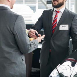 50 Pcs Name Badges for Work with Crocodile Clip and Secure Pin, 9x5.6cm Professional Name Tag Clothes Name Labels Badge Holder Conference Staff Badge Horizontal ID Holders for Office School