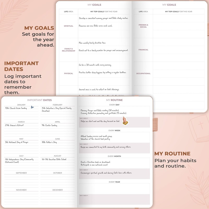 Clever Fox Christian Hourly Weekly Planner – Goal Setting Planner