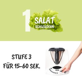 MixFino Salad Spinner for Thermomix Accessories TM31 - Finally Dry Salad with Your Thermomix TM31 - Accessories Thermomix TM31 - Quality Made in Germany
