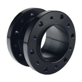 Dewhel 5cm Black Height Aluminium Steering Aluminum Spacer for Aftermarket Steering Wheel Hub Adapter Boss Kit